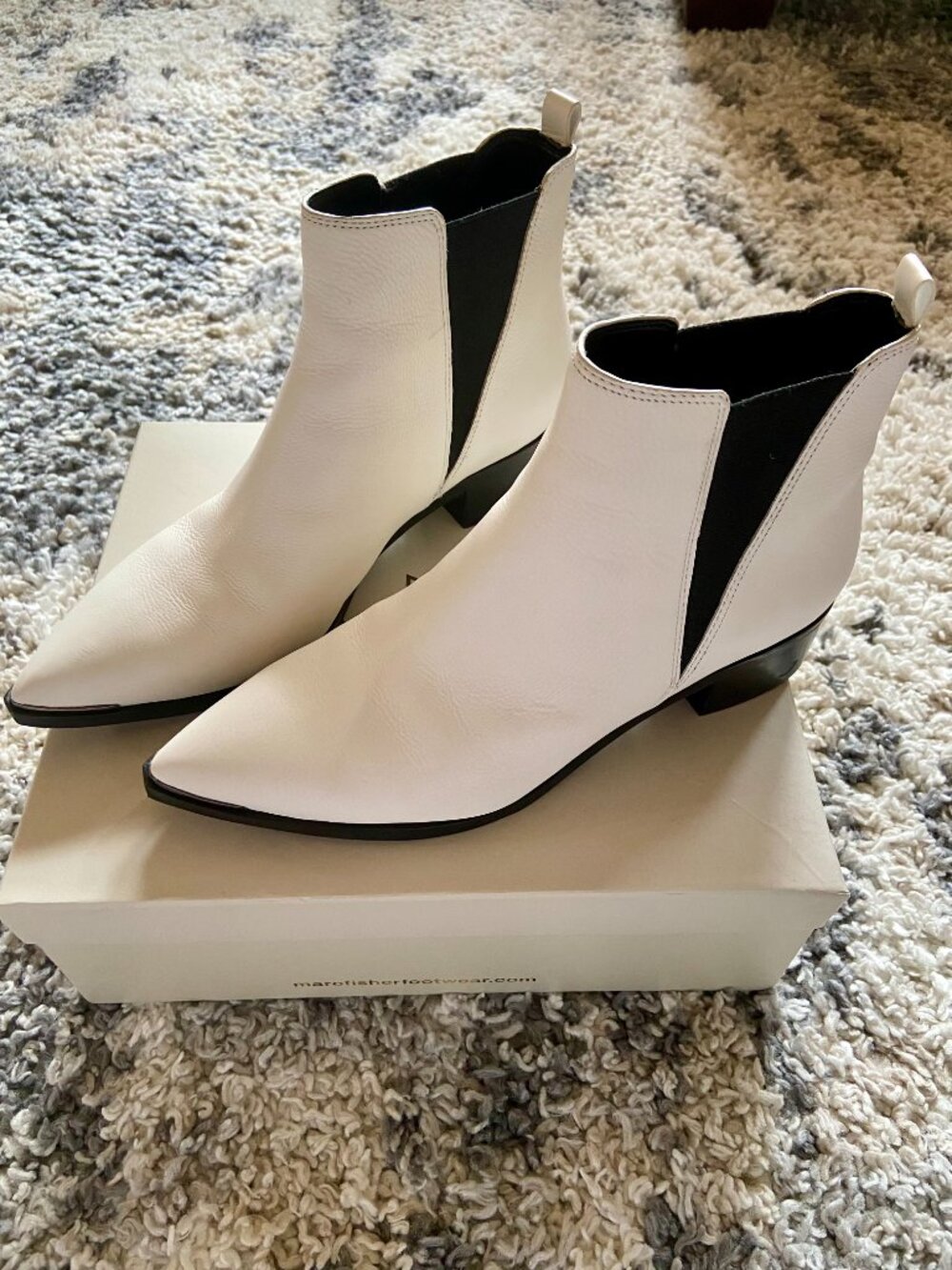 Marc Fisher Leather Chelsea Boots (Size 7.5 with Box)